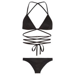 Neu Gucci Tie Me Up Wrap-Around Mesh Bikini Tom Ford Recreation von 2000 Größe M
