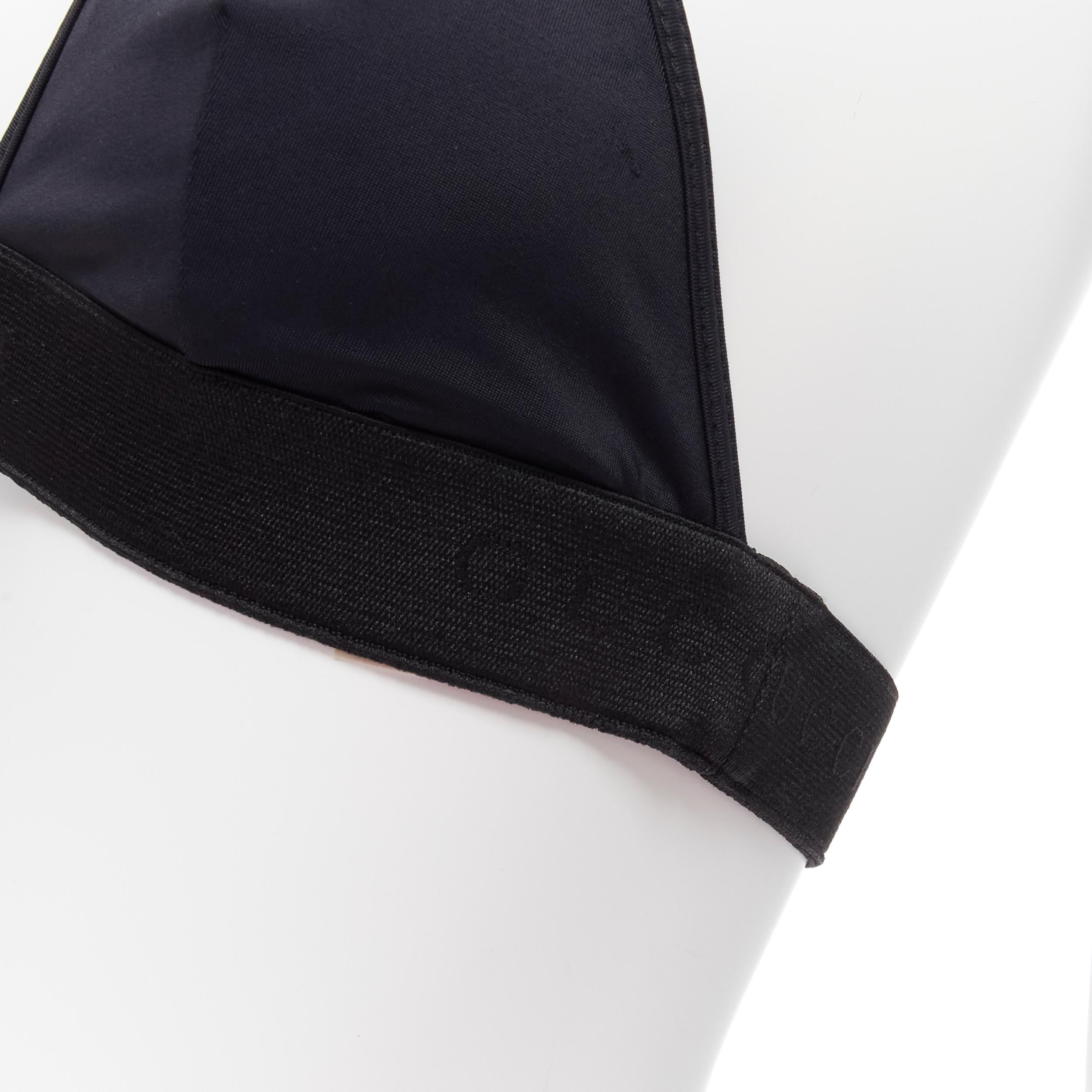 new GUCCI Tom Ford Vintage black GG logo thong bottom 2-pc bikini swim set S
Reference: TGAS/D00174
Brand: Gucci
Designer: Tom Ford
Material: Jersey
Color: Black
Pattern: Solid
Closure: Pull On
Extra Details: Discreet GUCCI logo on elastic