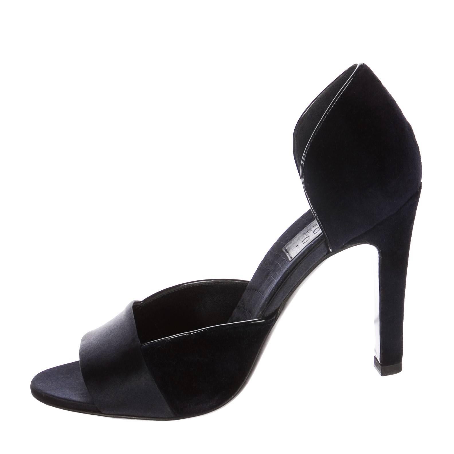Neu Gucci Pumps aus Samt und Satin mit Absatz aus Samt Gr. 39 3
