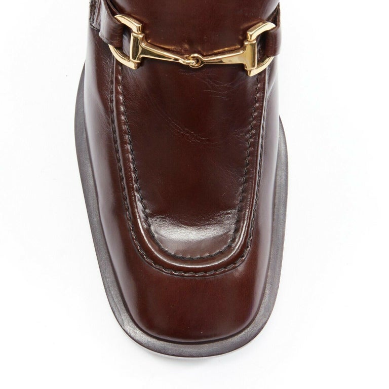 gucci loafers gold buckle