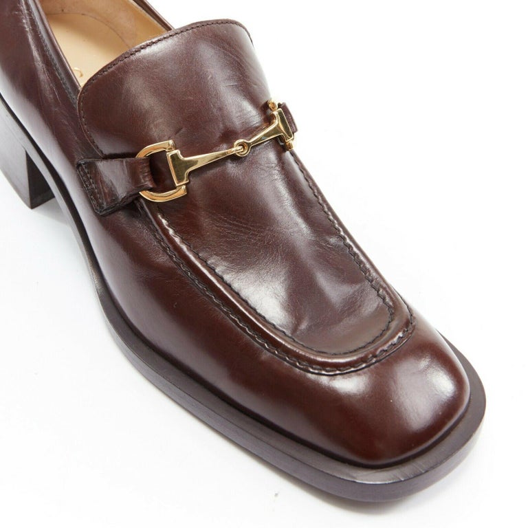 gucci loafers gold buckle