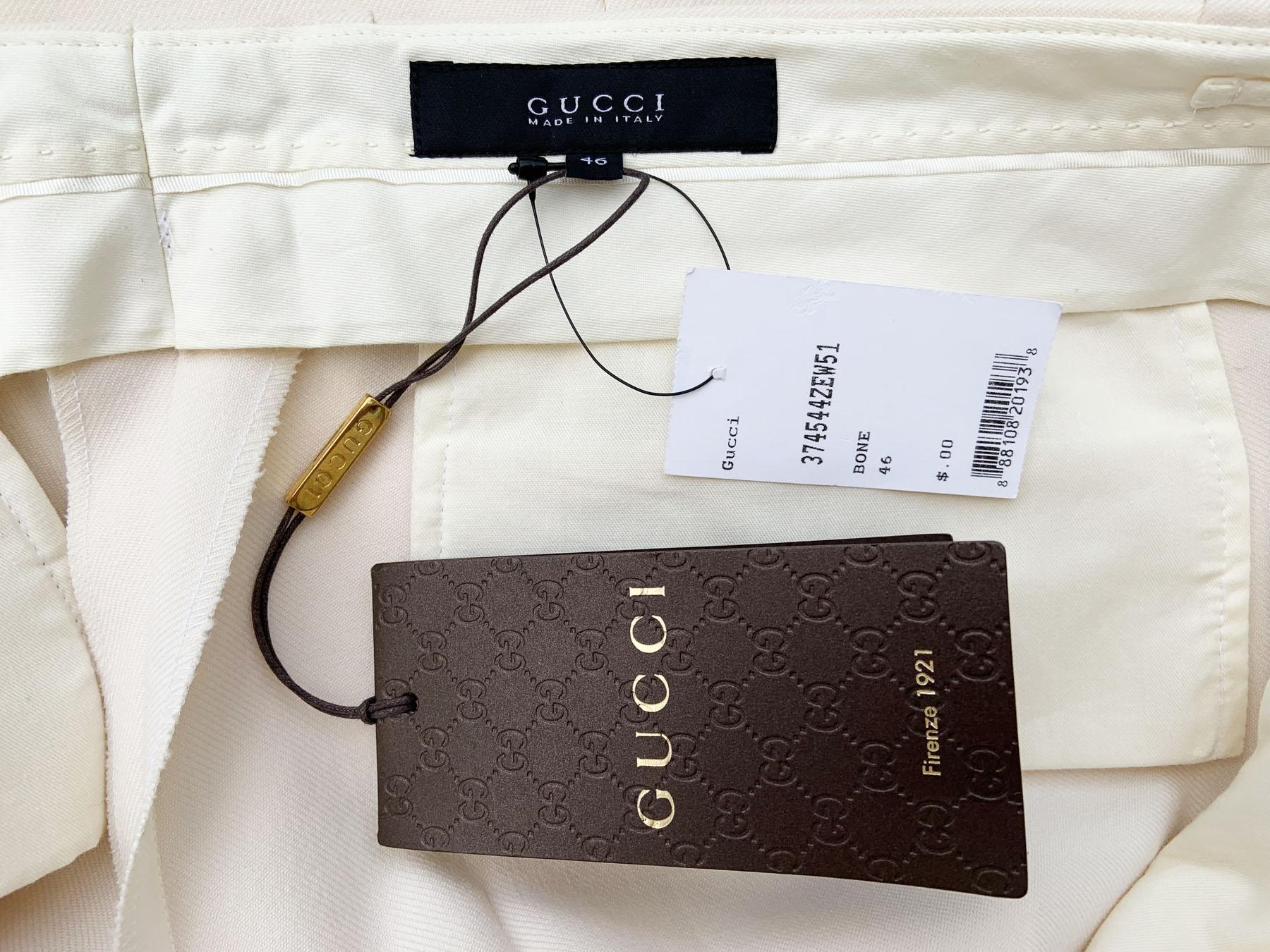 gucci wool trousers