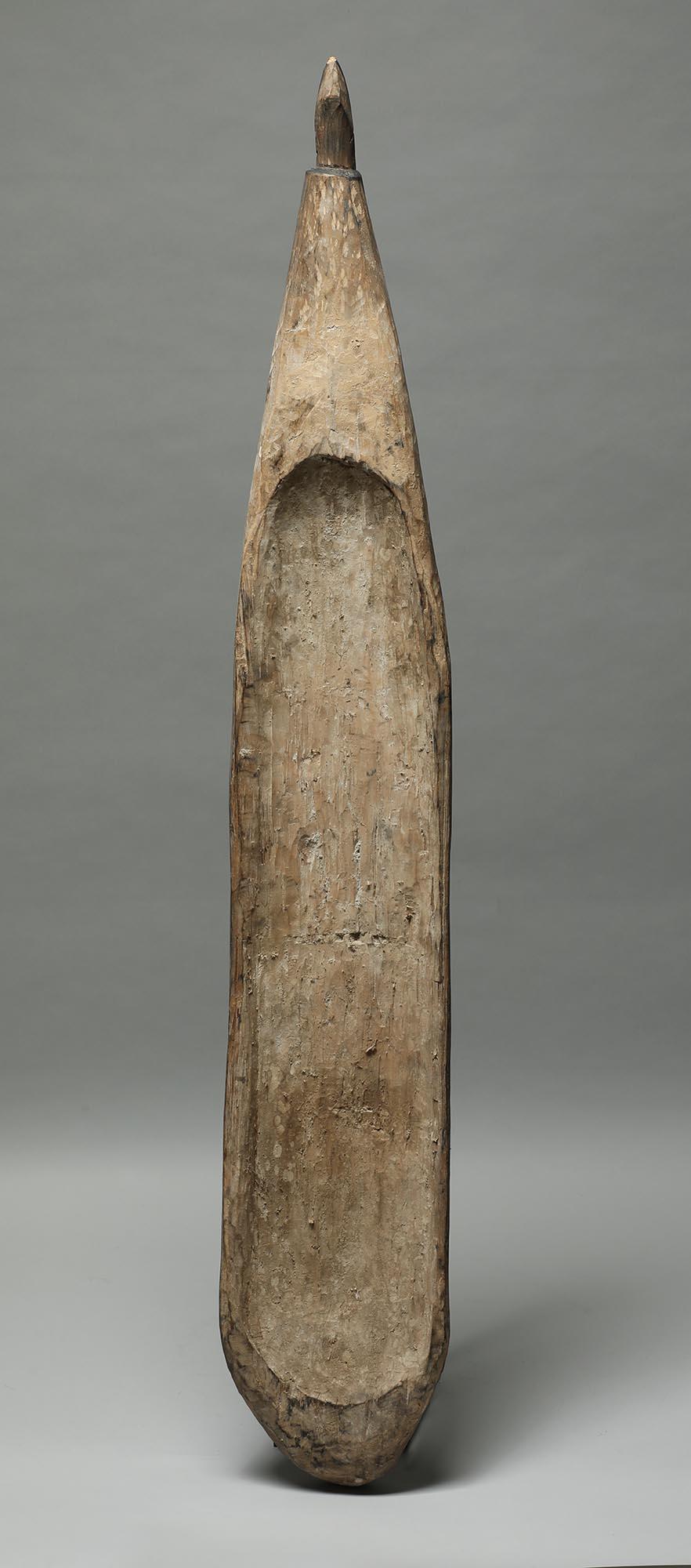 Große Asmat-Servierplatte aus Neuguinea mit Ancestor-Kopf auf der Oberseite im Angebot 2