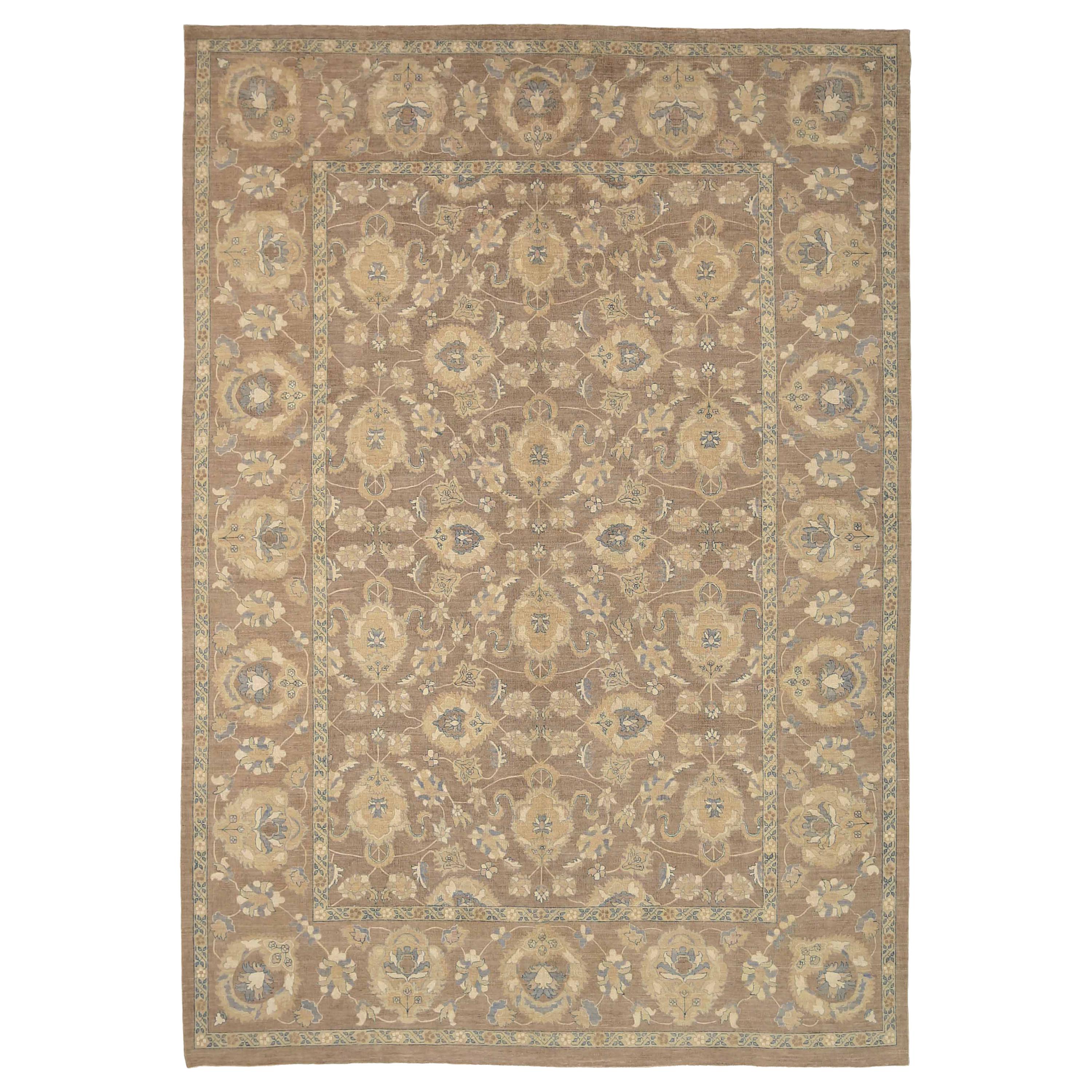 New Haji Jalili Style Afghan Area Rug with '17th-Century' Antique Look For Sale