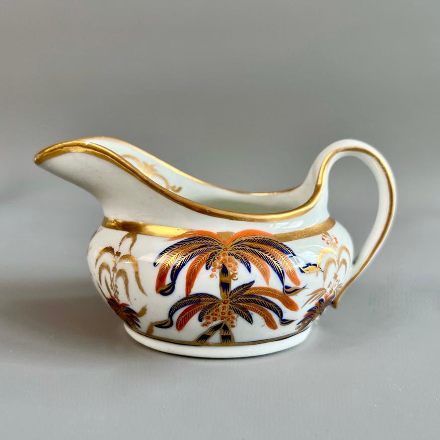 New Hall Hybrid Hard Paste Porcelain Tea Service, Palm Tree patt. 484, ca 1810 For Sale 3