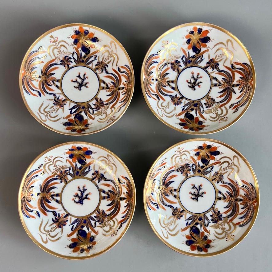 New Hall Hybrid Hard Paste Porcelain Tea Service, Palm Tree patt. 484, ca 1810 For Sale 8