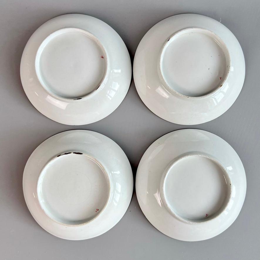 Servicio de té de porcelana dura híbrida New Hall, Patt. de la palmera 484, ca 1810 en venta 8