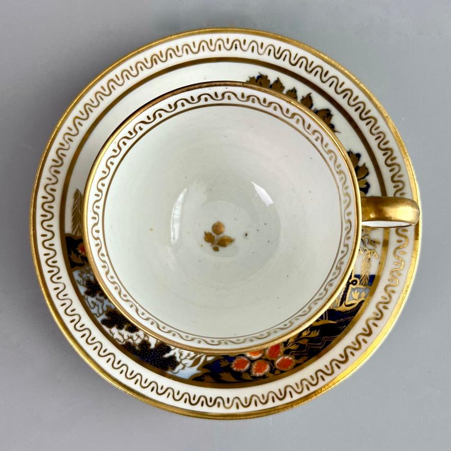 New Hall Trio de tasses à thé en pâte dure hybride, motif d'éléphant, Régence vers 1810 en vente 9