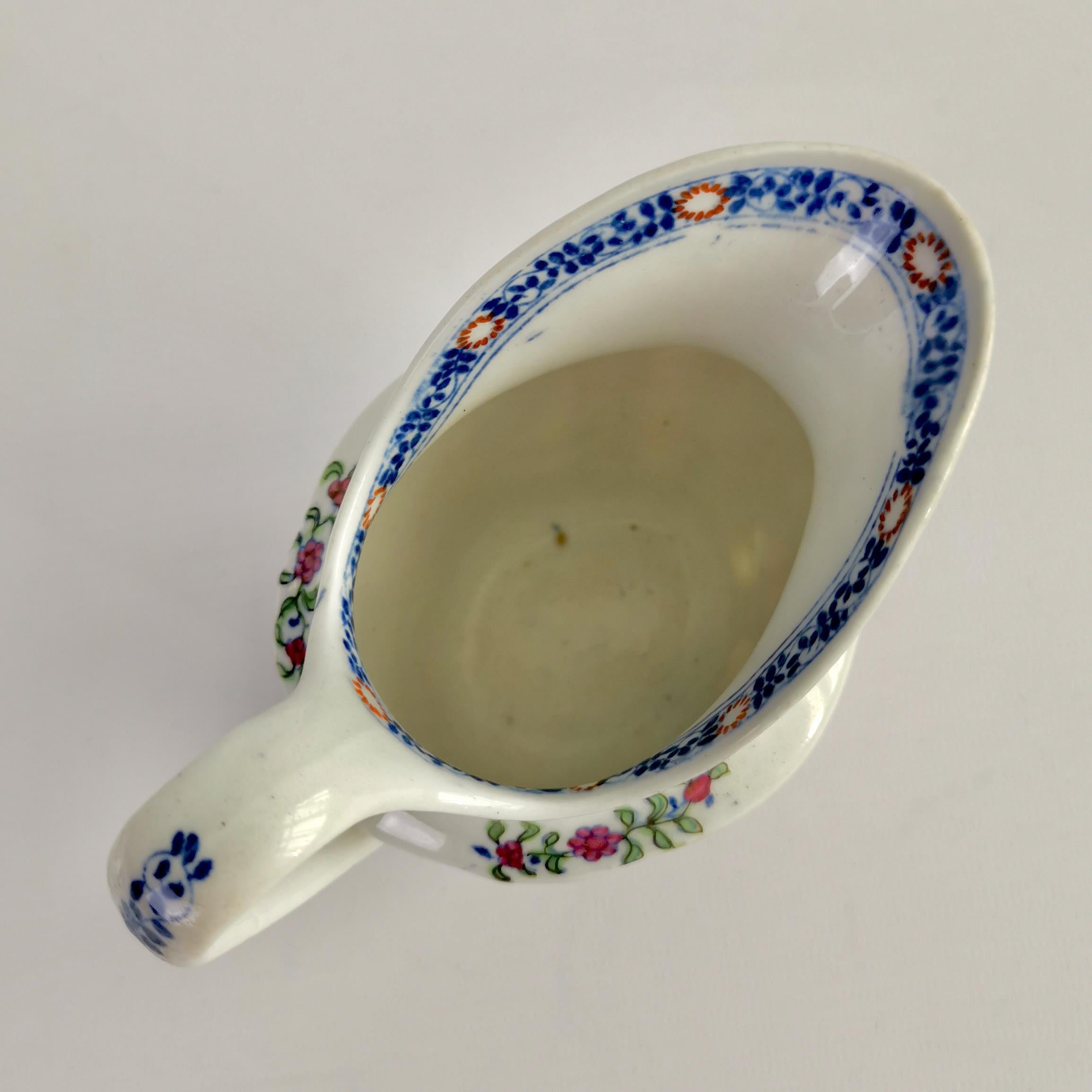 New Hall Porcelain Tea Service, Chinoiserie Flower Sprays, Georgian, circa 1795 For Sale 1