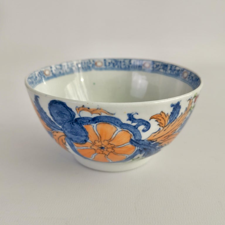 New Hall Porcelain Tea Service, Chinoiserie Flower Sprays, Georgian, circa 1795 For Sale 5