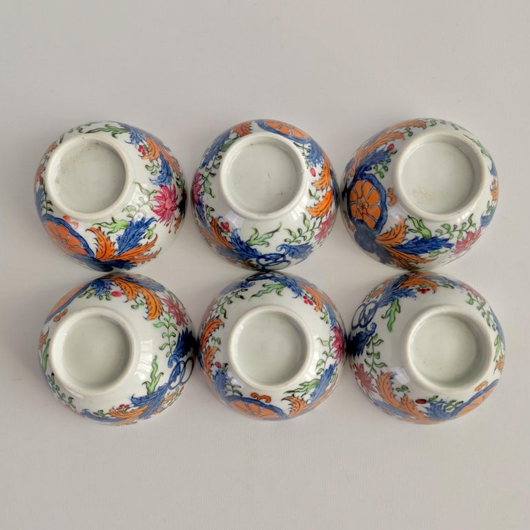 New Hall Porcelain Tea Service, Chinoiserie Flower Sprays, Georgian, circa 1795 For Sale 10