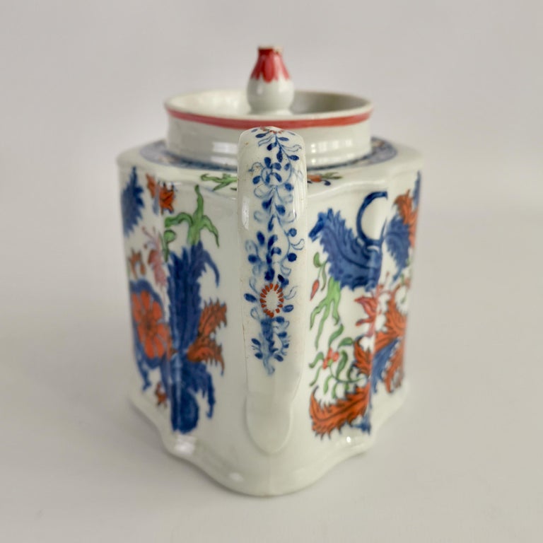 English New Hall Porcelain Tea Service, Chinoiserie Flower Sprays, Georgian, circa 1795 For Sale