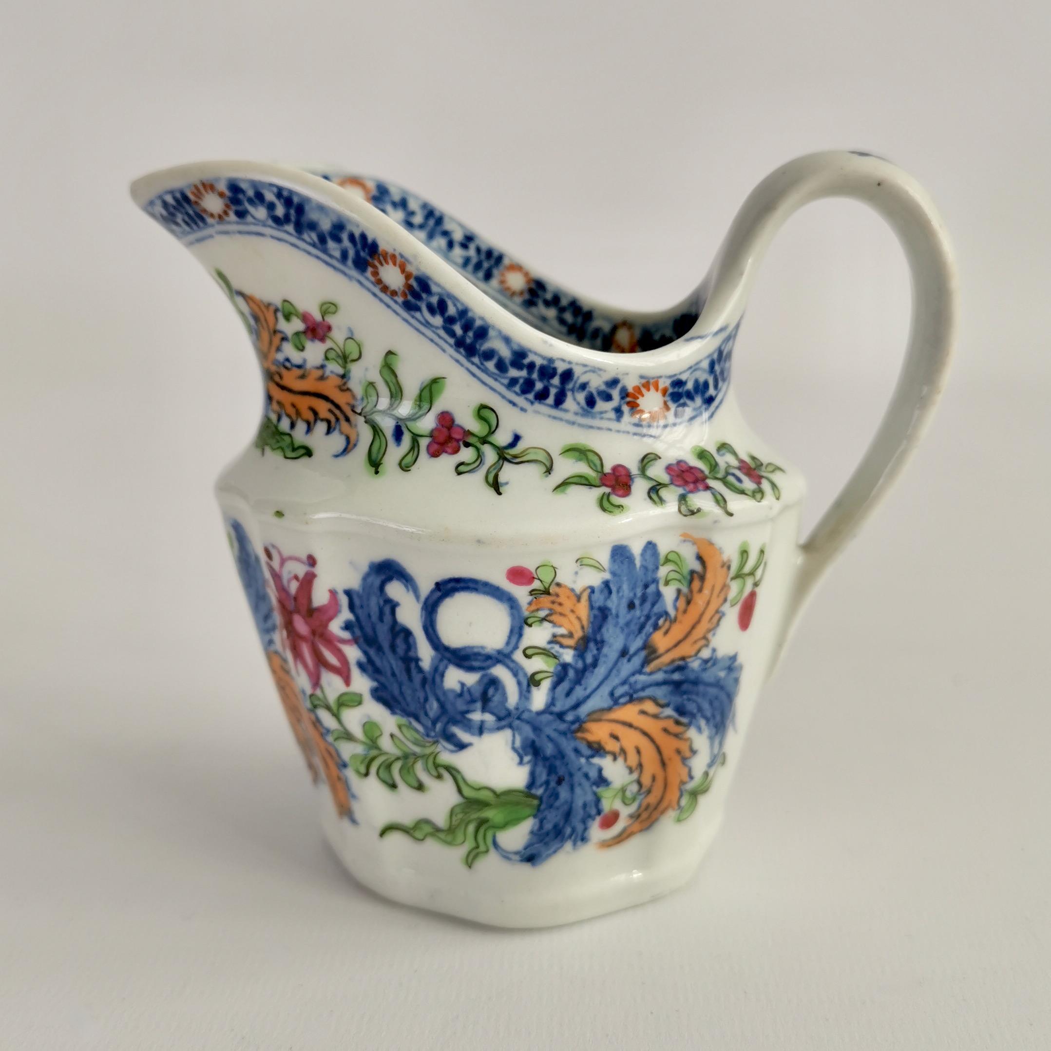 New Hall Porcelain Tea Service, Chinoiserie Flower Sprays, Georgian, circa 1795 In Good Condition For Sale In London, GB