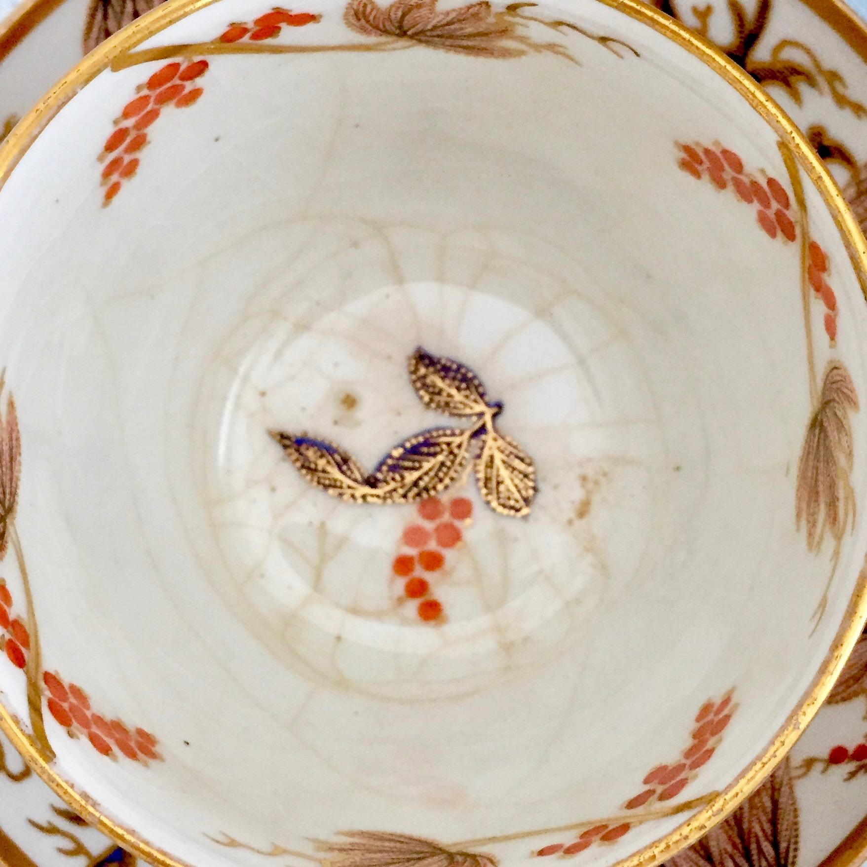 New Hall Porcelain Tea Service, Grey Imari Vine Patt. 446, Georgian, circa 1810 11