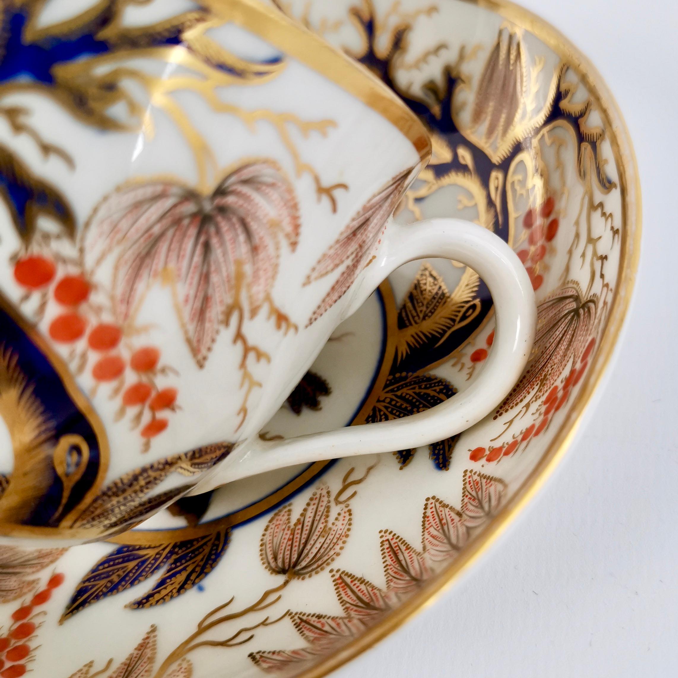 New Hall Porcelain True Trio, Imari Vine Patt, 446, Regency, circa 1810 3