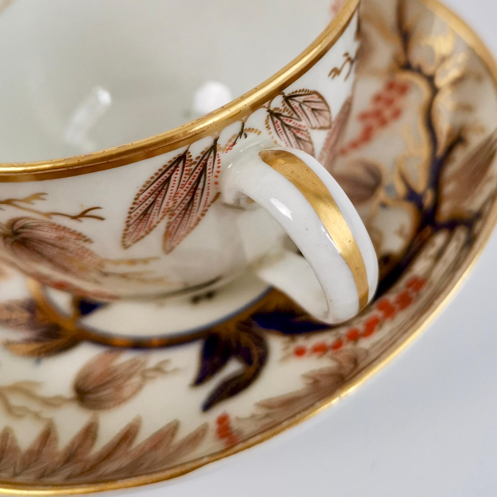 New Hall Porcelain True Trio, Imari Vine Patt, 446, Regency, circa 1810 7