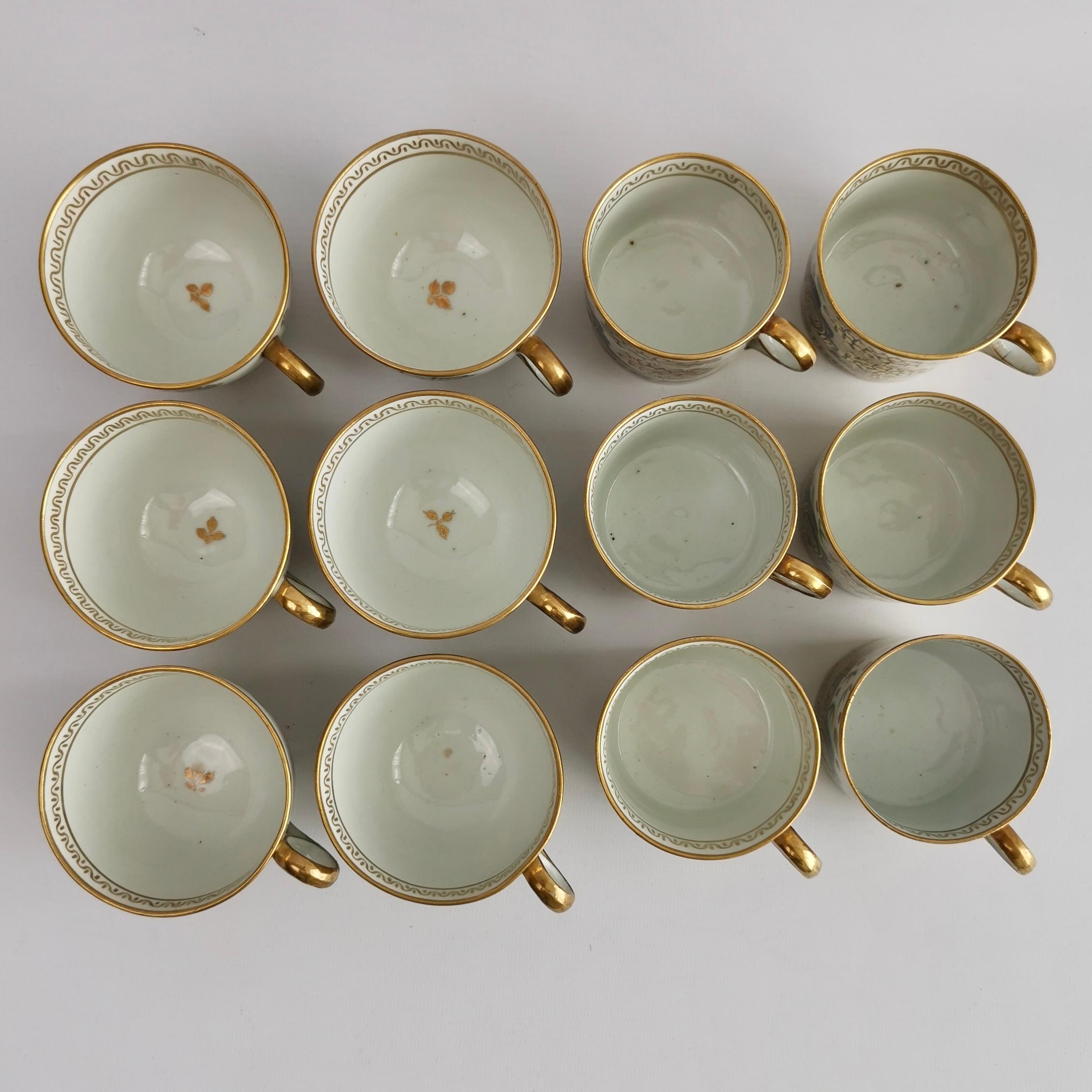 New Hall Tea Service for Six, Elephant Pattern 876, Regency ca 1810 For Sale 10
