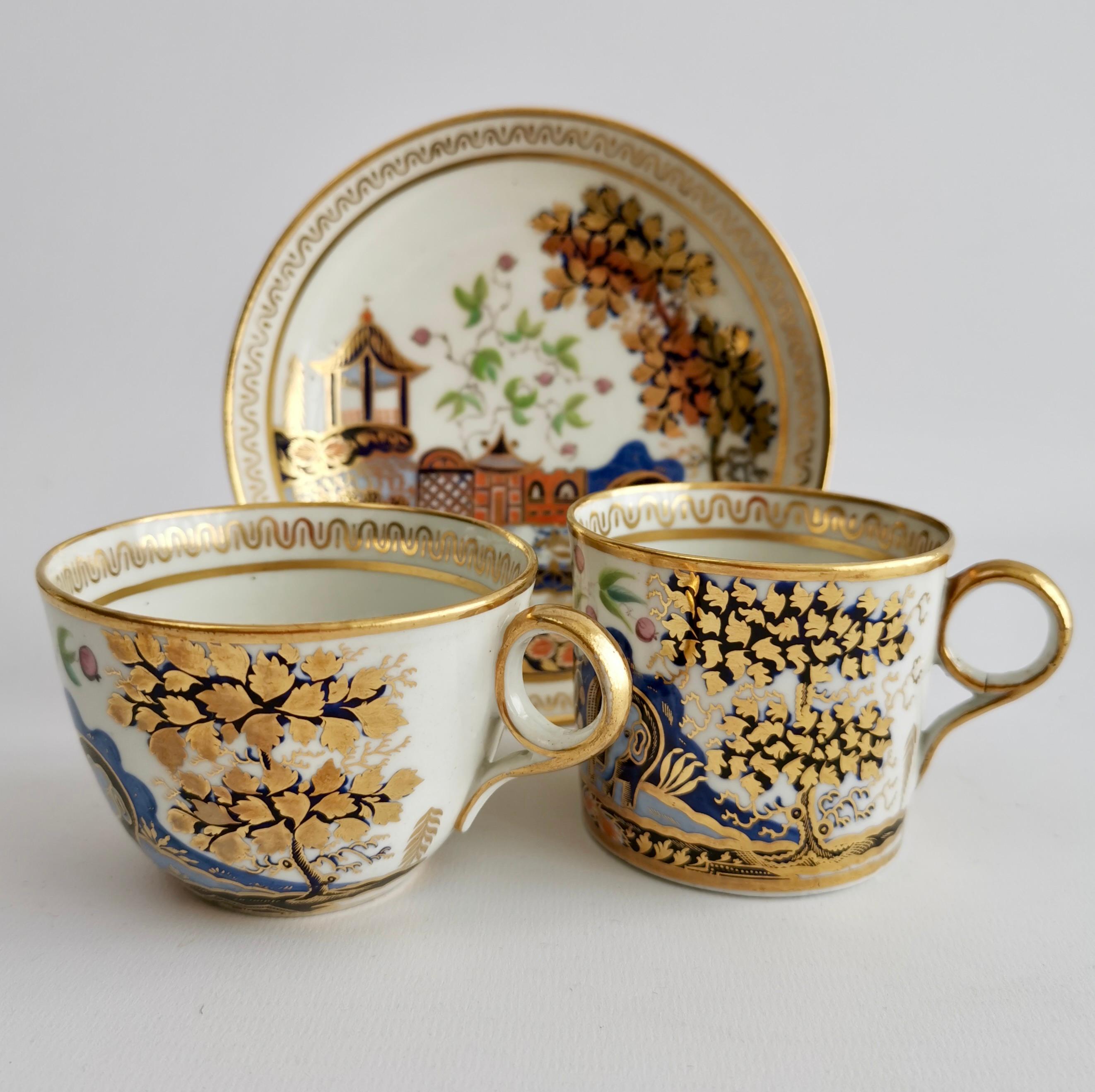 New Hall Tea Service for Six, Elephant Pattern 876, Regency ca 1810 For Sale 1