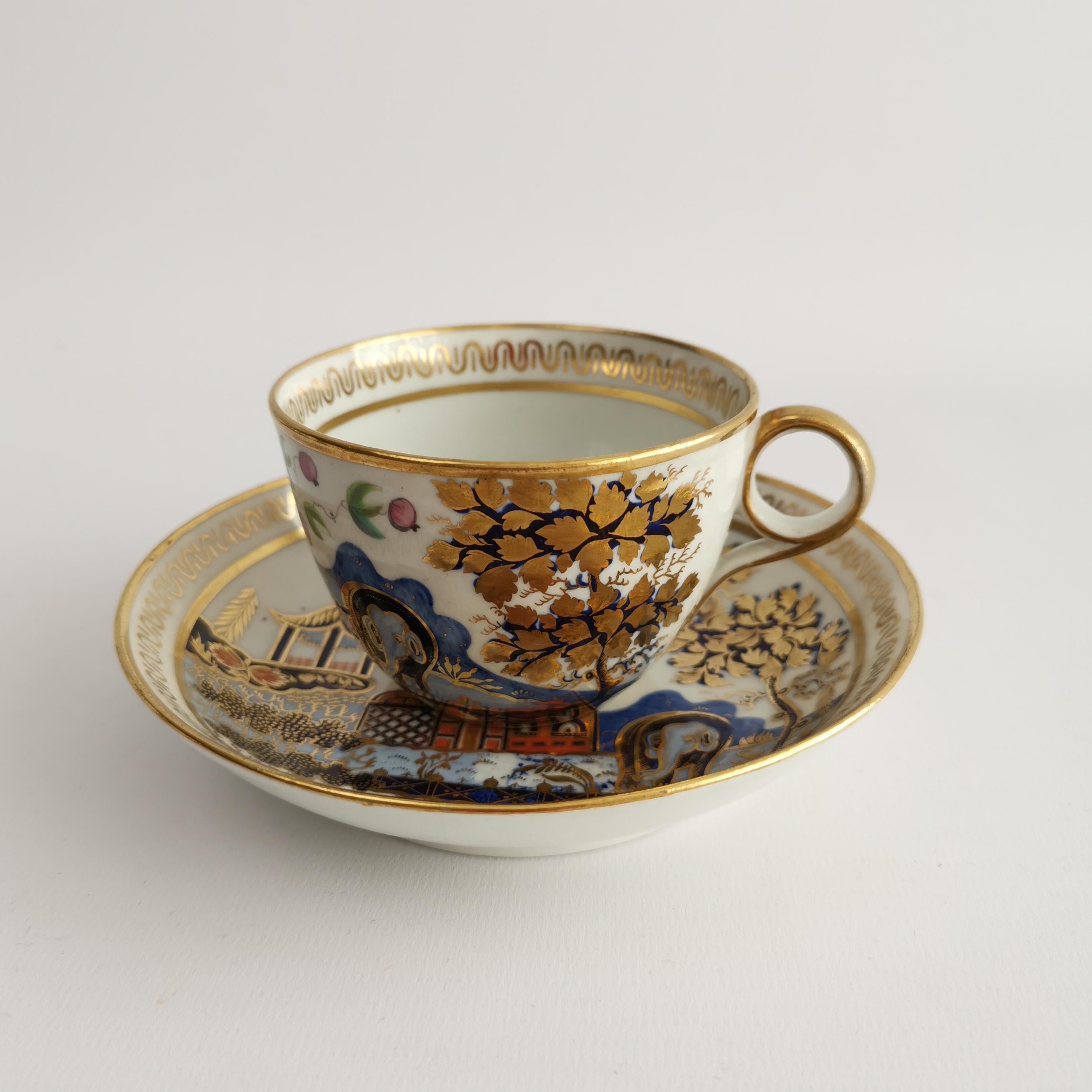 New Hall Tea Service for Six, Elephant Pattern 876, Regency ca 1810 For Sale 2