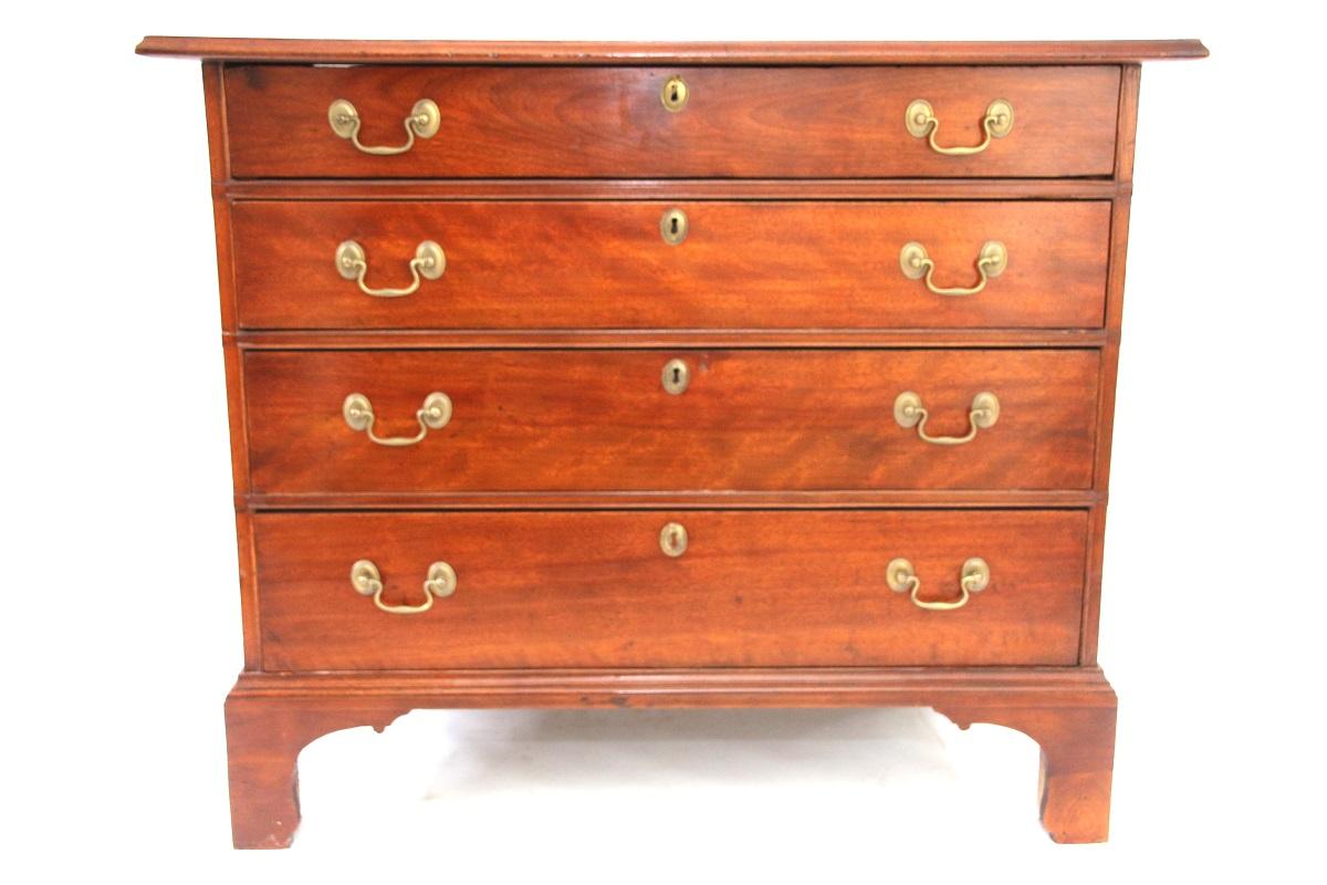 American New Hampshire Chippendale Birch Chest of Drawers For Sale