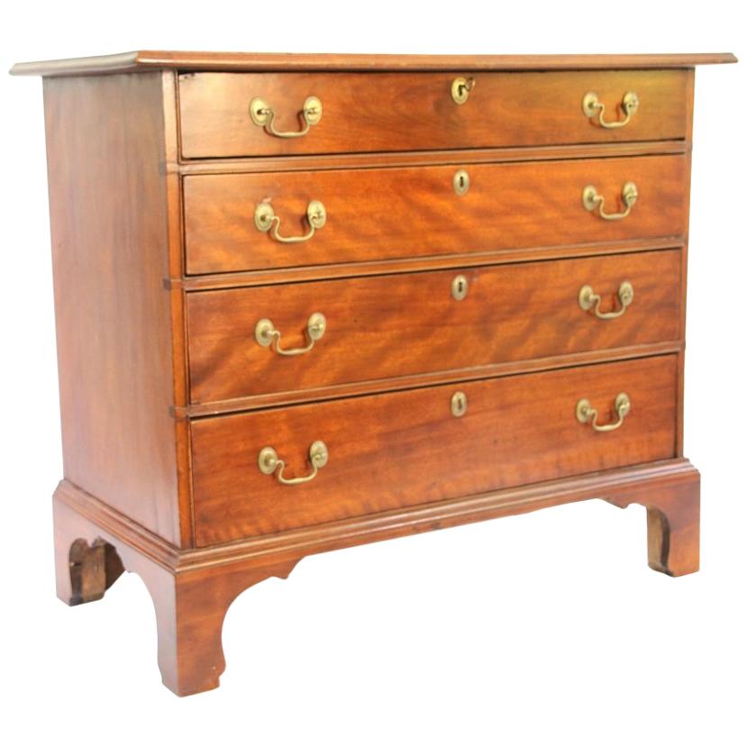 New Hampshire Chippendale Birch Chest of Drawers For Sale