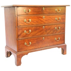 Antique New Hampshire Chippendale Birch Chest of Drawers