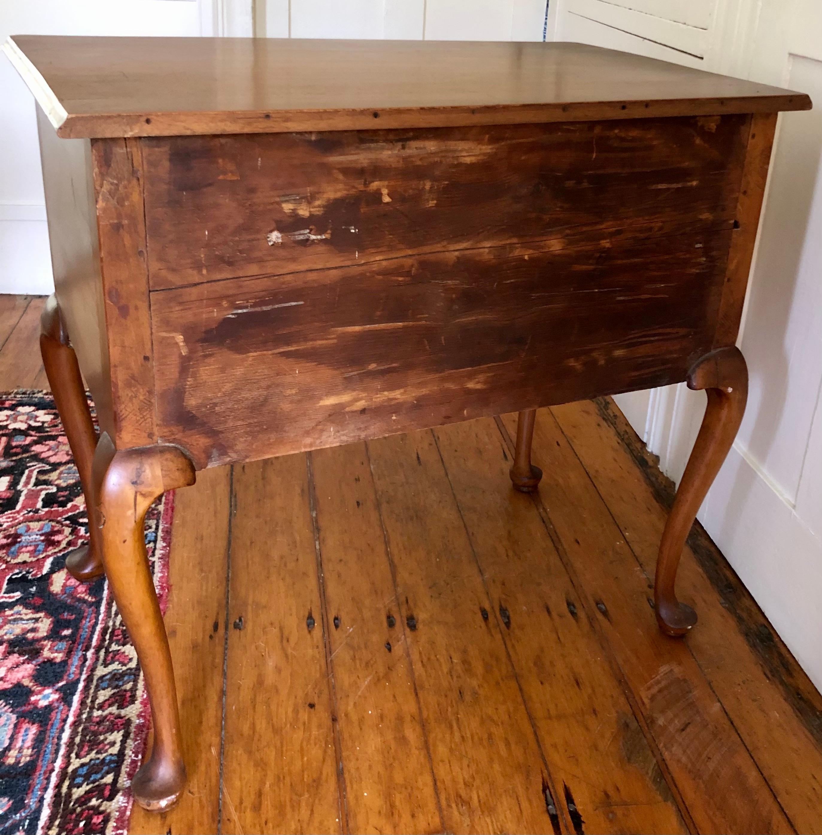 Birch New Hampshire Queen Anne Lowboy For Sale
