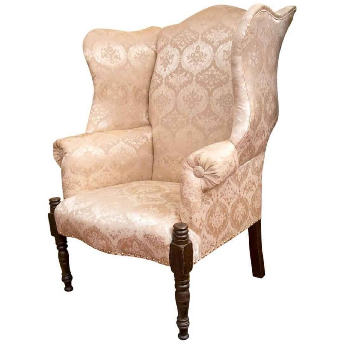 New Hampshire Sheraton Mahogany Wingchair For Sale