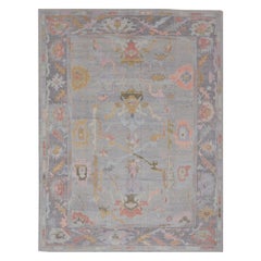 New Hand Knotted Wool Turkish Oushak Rug