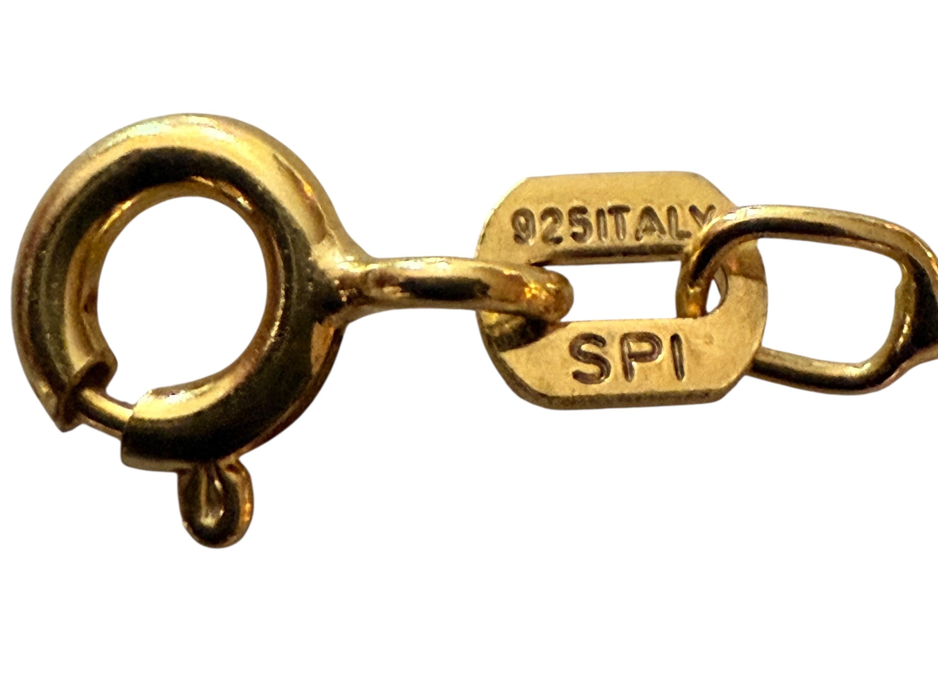 Nuova collana Hand Made in oro giallo 14K con pietra di quarzo d'oro e diamante da .05 carati in vendita 1