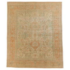 New Hand Woven Persian Rug Oushak Design