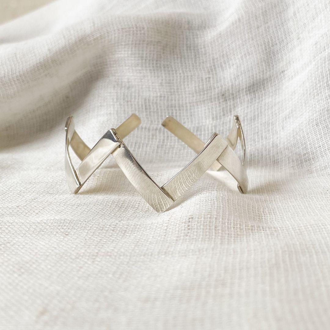 Women's or Men's Dolores Ortega Ayni Bracelet in Sterling Silver For Sale