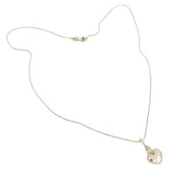 Dolores Ortega Sacred Heart Pendant Necklace in 925 Sterling Silver