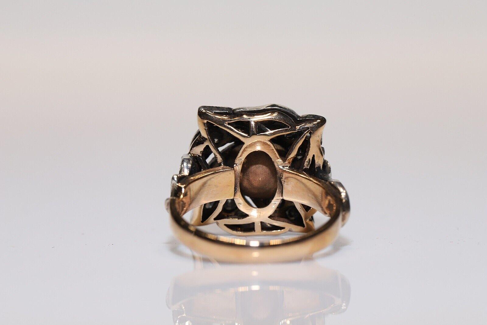 In sehr gutem Zustand.
Das Gesamtgewicht beträgt 7,3 Gramm.
Insgesamt ist die wichtigsten rosa geschliffenen Diamanten 0.35 Karat.
Total ist  Diamant im Brillantschliff  1,79 Karat.
Der Diamant ist G-H Farbe und vs-s1.
Ring Größe ist uns 7,1 (Wir