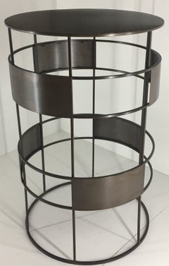 New Handmade Bistro High Table in Wrought Iron, Customizable
