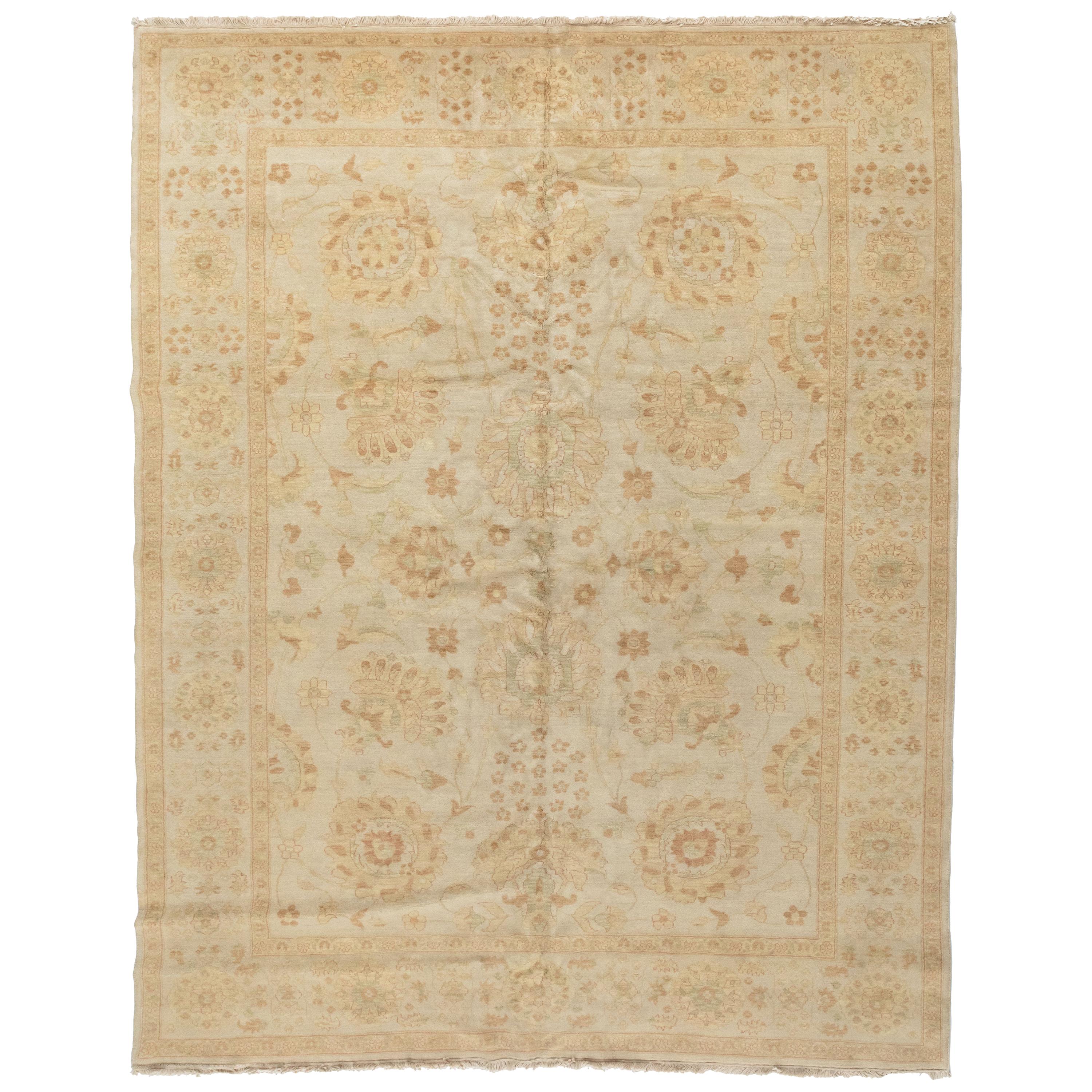 SHAHKAR Modern Persian Sultanabad Rug (9 x 12.1 ft) For Sale