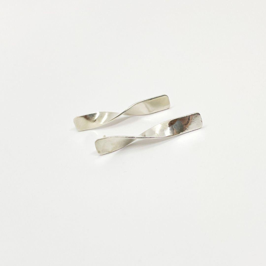 Neu, handgefertigte Gen-Ohrringe aus Sterlingsilber – Dolores Ortega Jewelry Designerin für Damen oder Herren