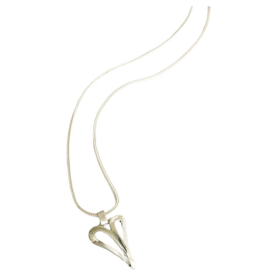 Contemporaneo Collana con cuore di Dolores Ortega in argento sterile in vendita
