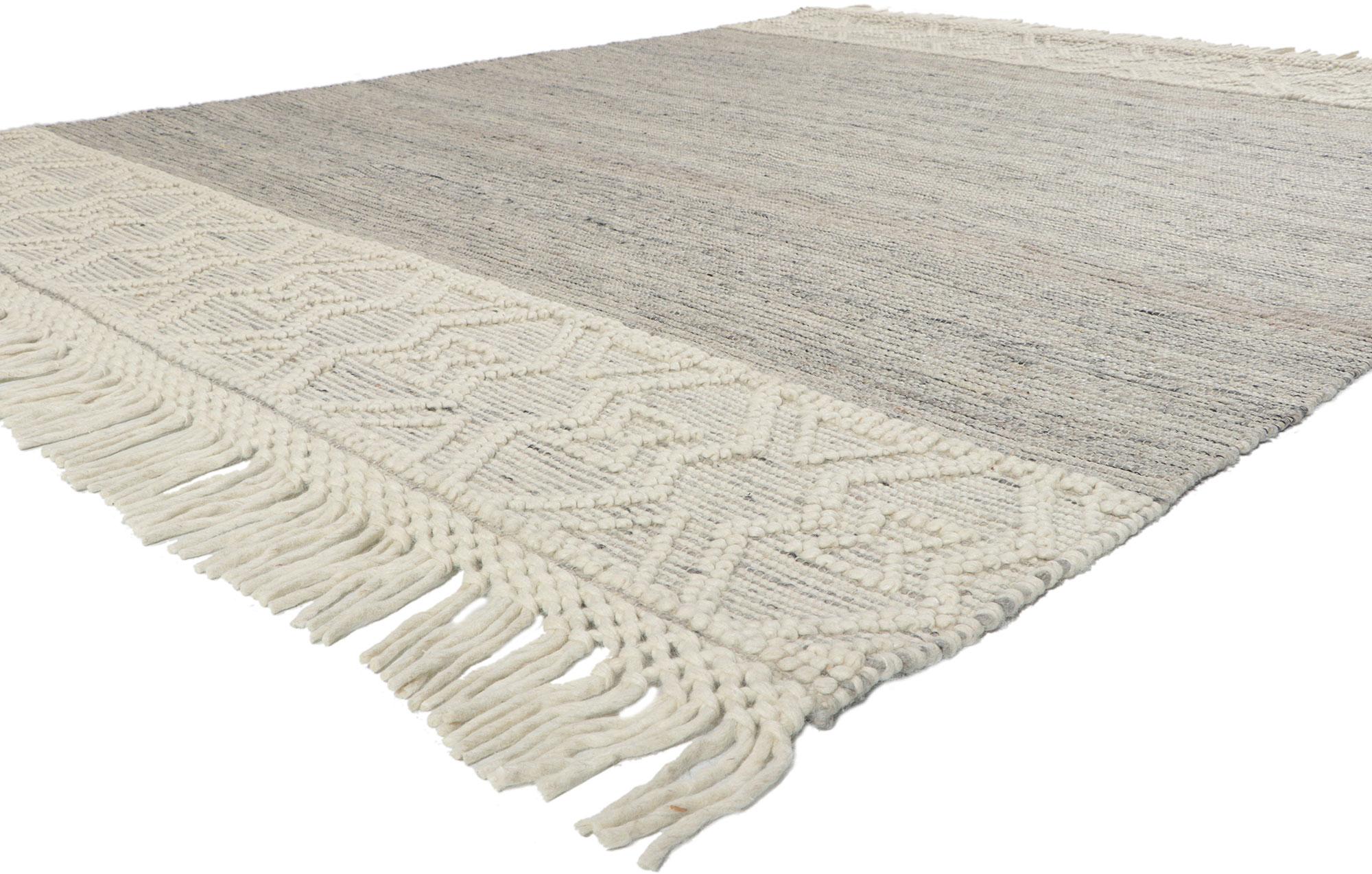 30900 New Handwoven Textured Jute Rug, 08'04 x 10'04.
?Emanating bohemian vibes with incredible detail and texture, this handwoven jute rug is a captivating vision of woven beauty. The genteel design and charming colorway woven into this piece work
