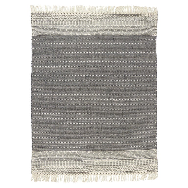 New Handwoven Textured Jute Rug For Sale at 1stDibs