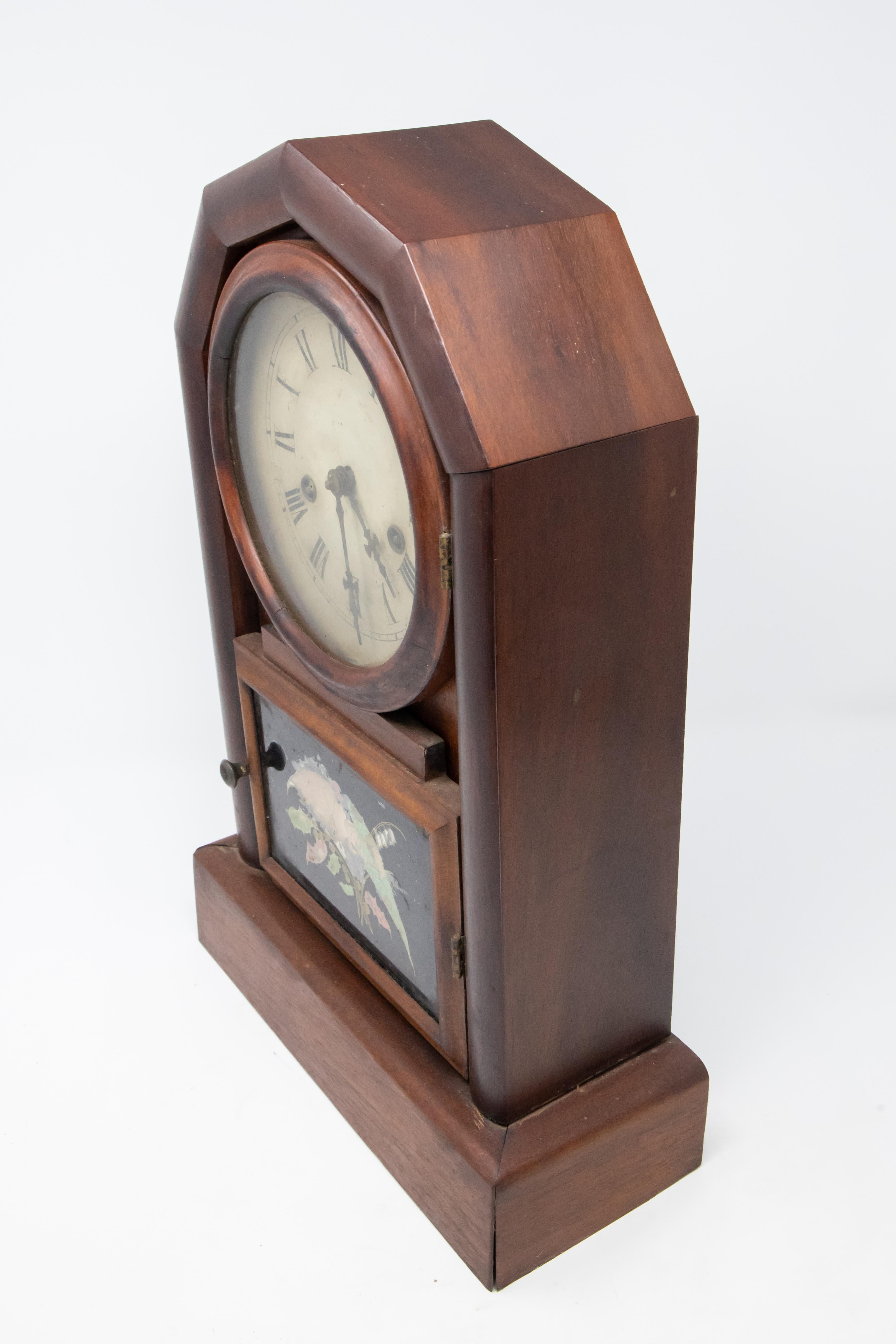 20th Century New Haven Clock Co. Mantle Clock For Sale