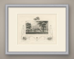 New Haven Green toward Yale College, Connecticut, Roger Williams, circa 1850