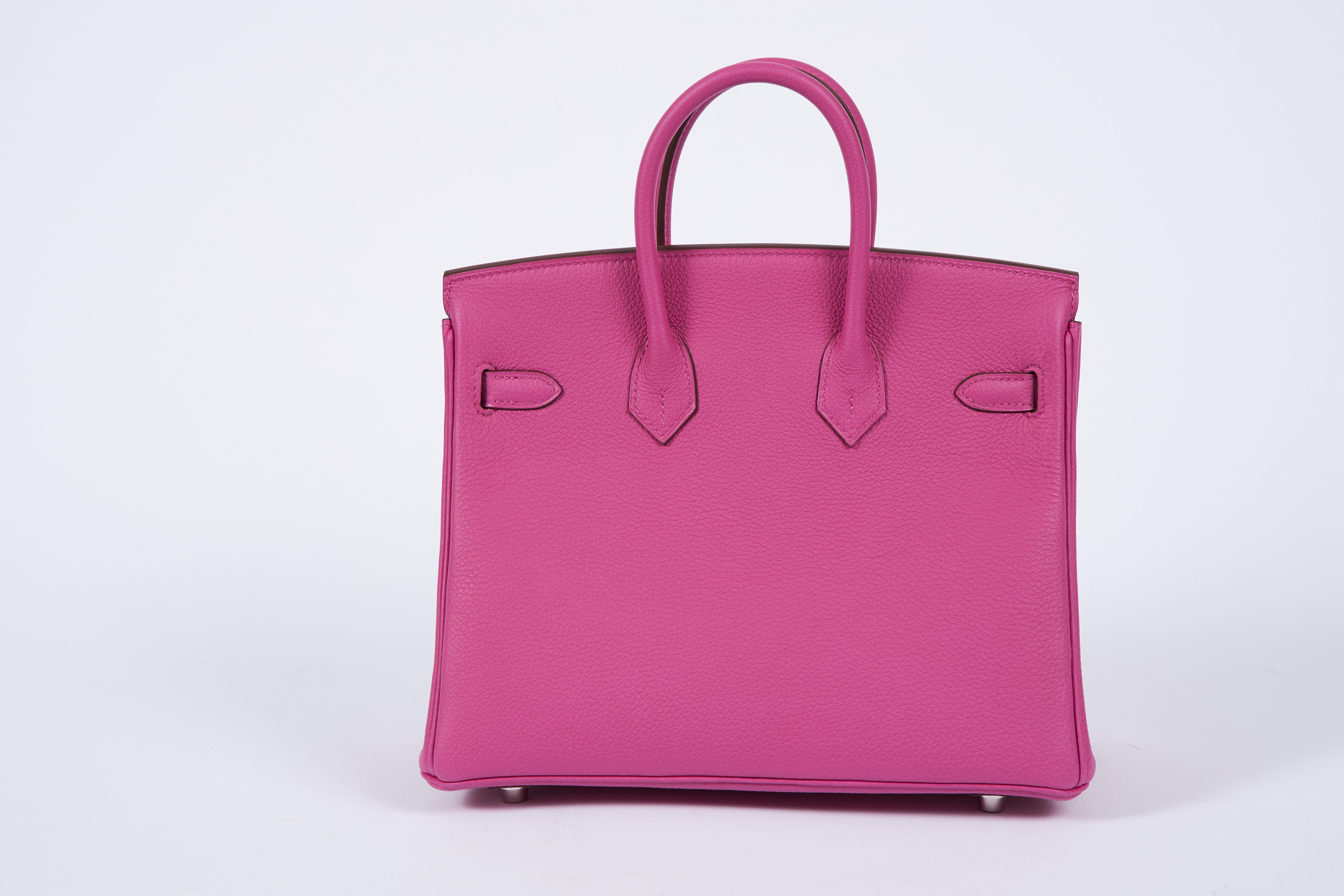 Pink NEW Hermès 25cm Magnolia Togo Birkin in Box