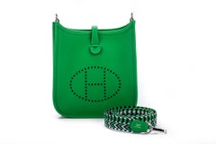 New Hermès Bamboo Clemence Mini Evelyne Bag