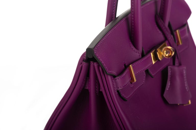Sold at Auction: Hermes 2020 Anemone Swift Leather Kelly Retourne 25