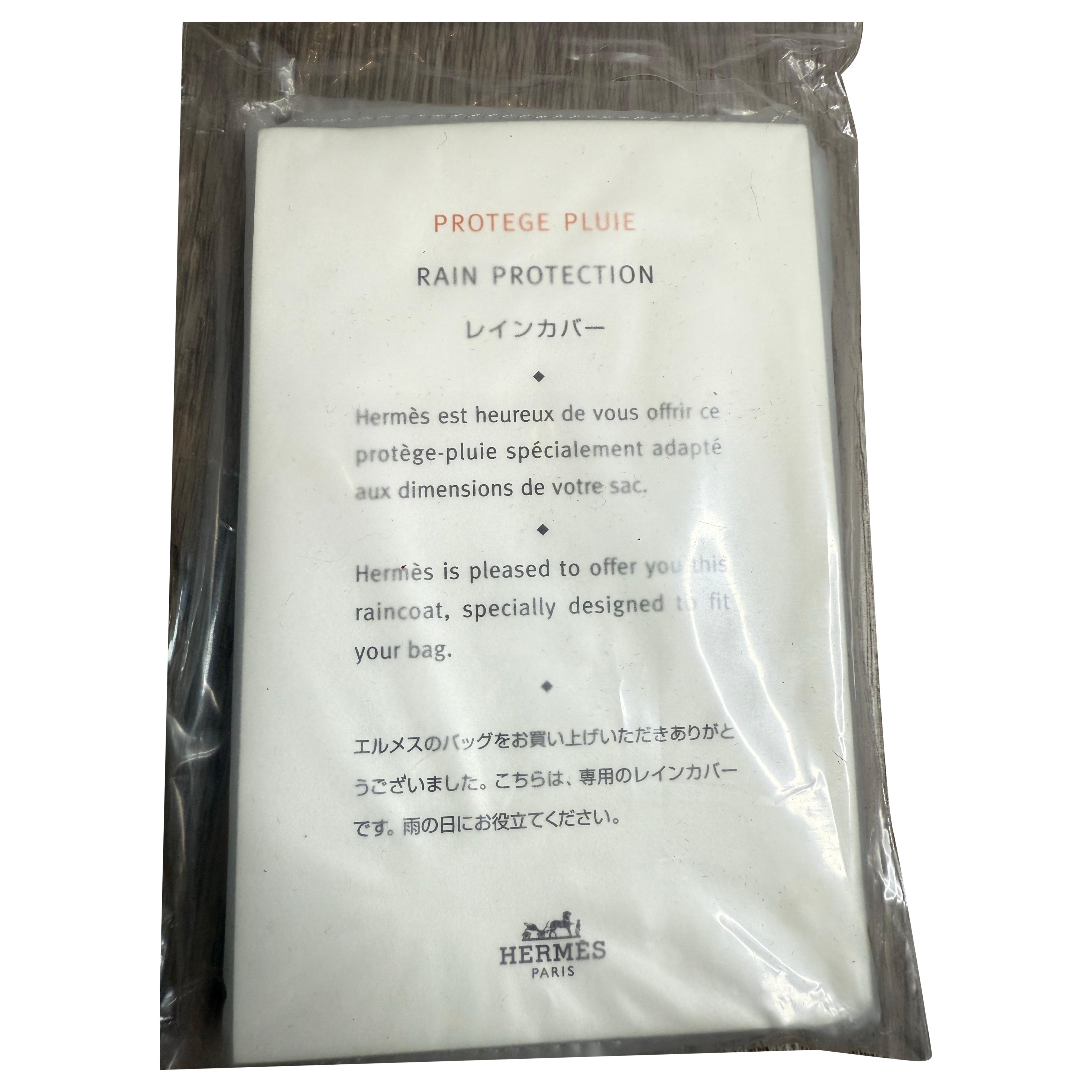 New Hermes Birkin 35 / 40 Number 5 Rain Cover Jacket Protector For Sale