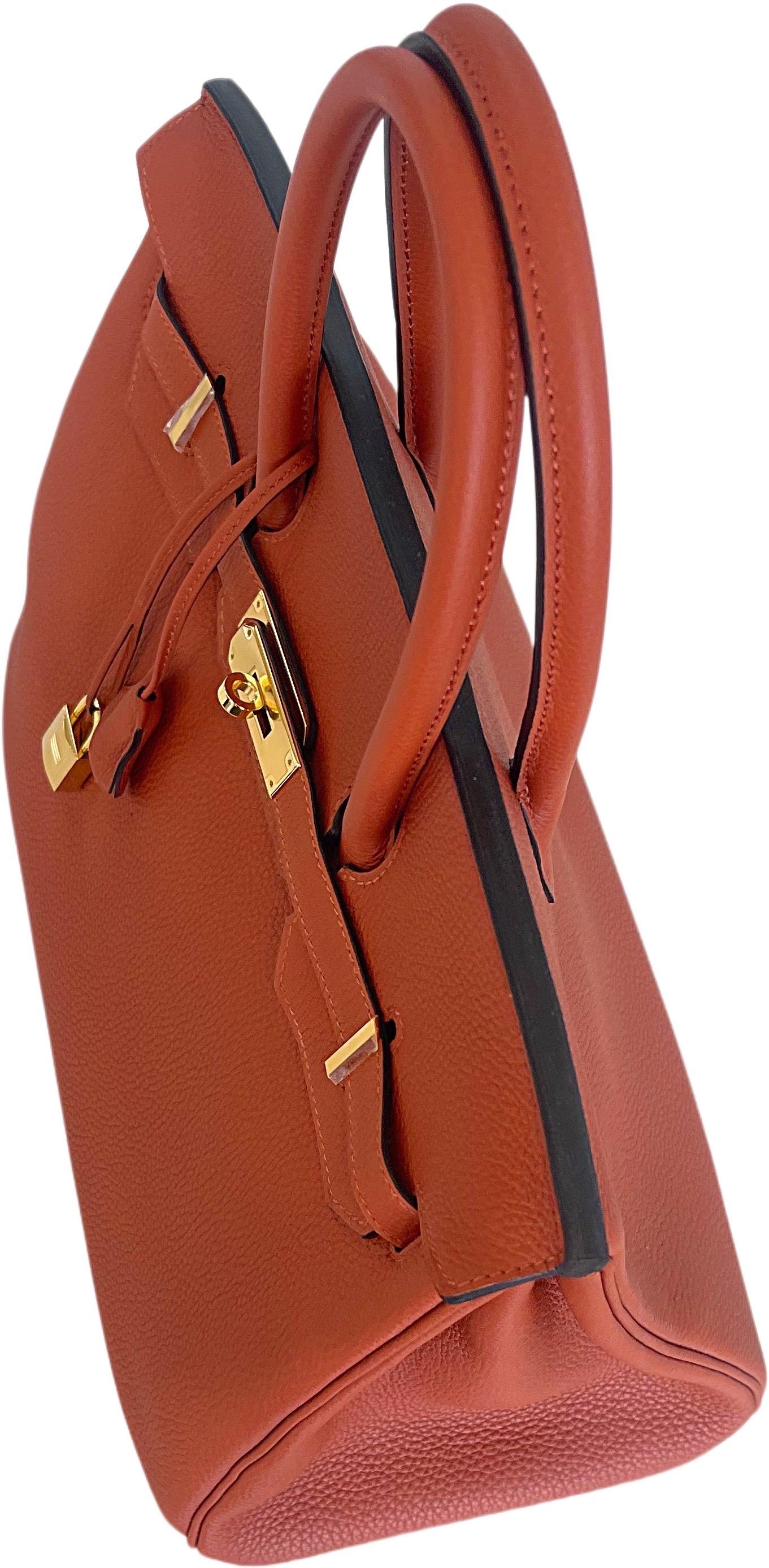 New Hermes Birkin 35 Cuivre / Copper Togo Leather Bag Gold Hardware 2016 5