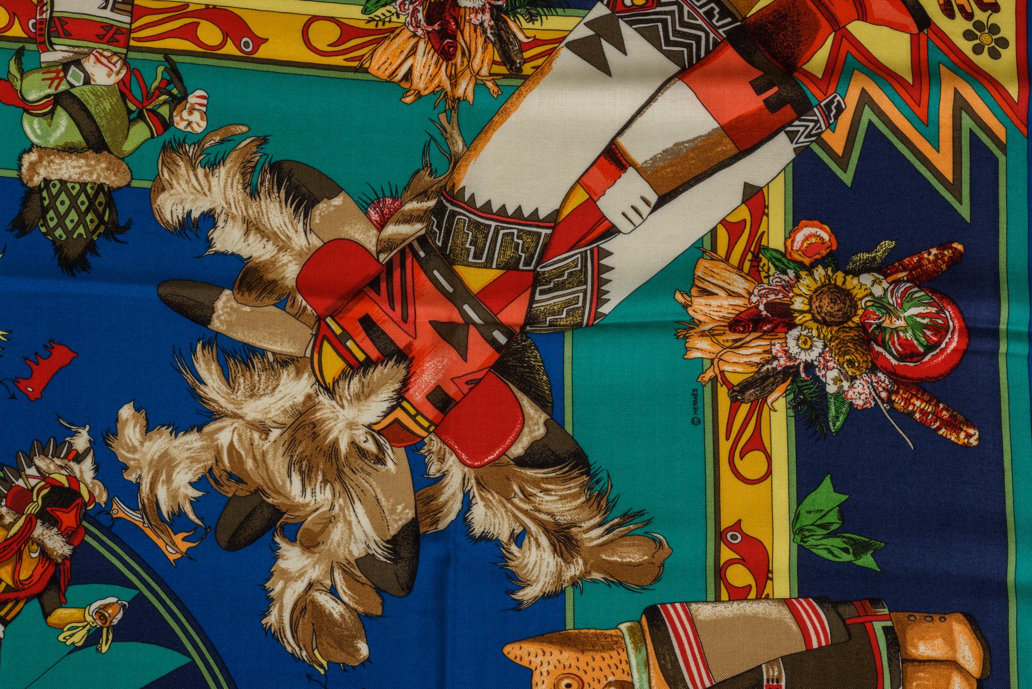 hermes kachinas scarf