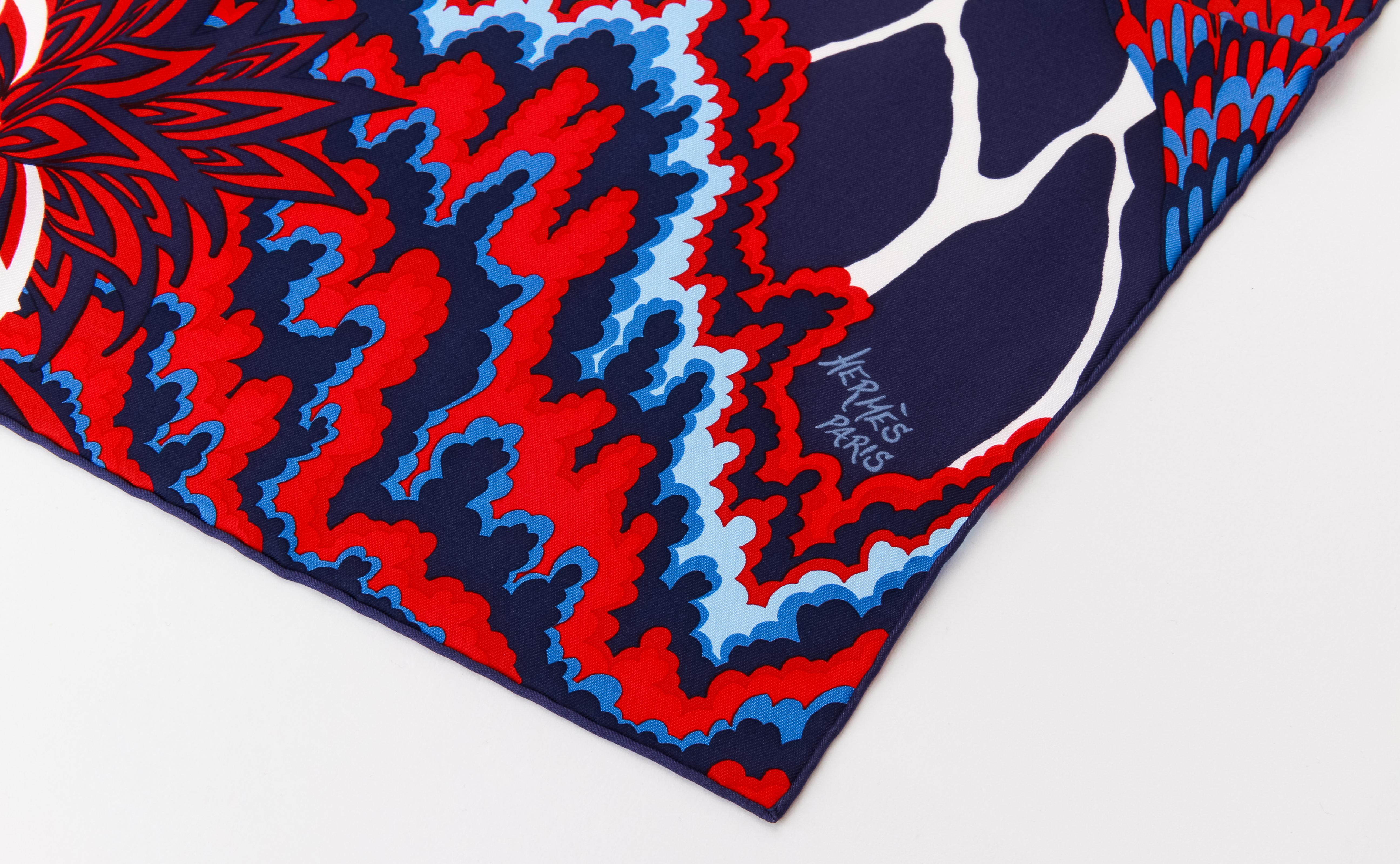 hermes scarf giraffe