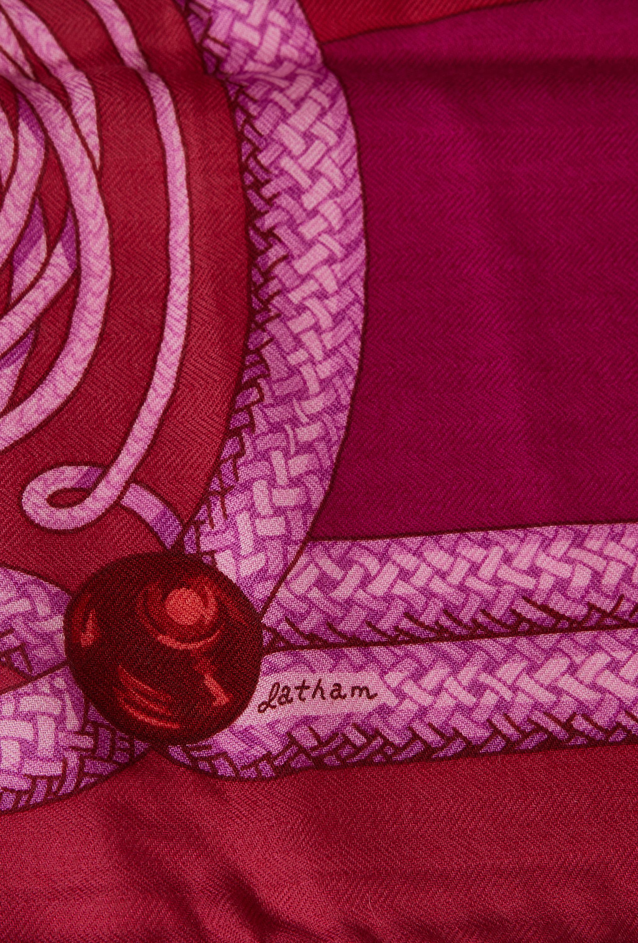 New Hermès Brandenbourgs Pink Shawl in Box 2